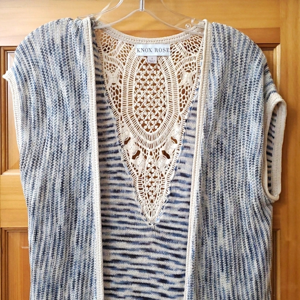 Knox Rose Womens S Short Sleeve Cardigan - Picture 1 of 5